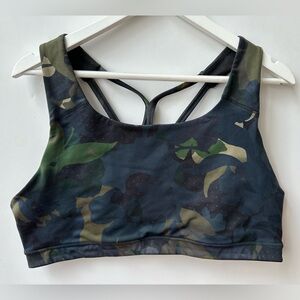 OLD NAVY ACTIVE - PowerPress Medium Support Strappy Camo Print Sports Bra - XXL